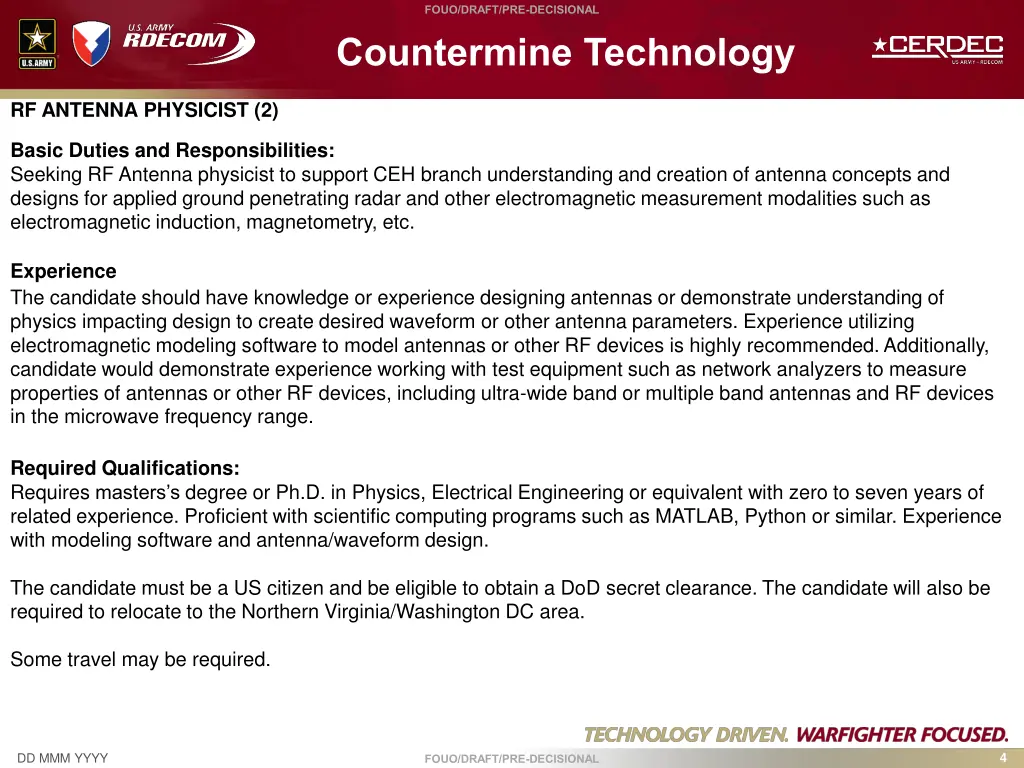fouo draft pre decisional 3