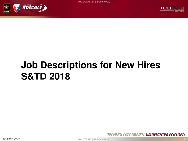 fouo draft pre decisional