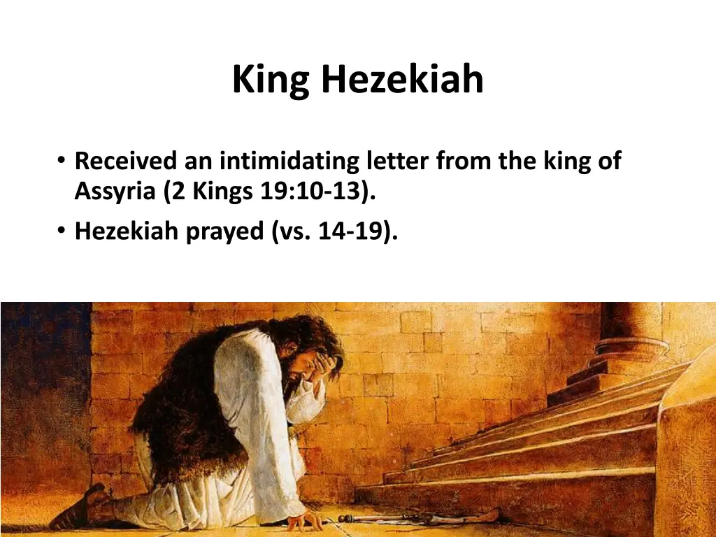 king hezekiah