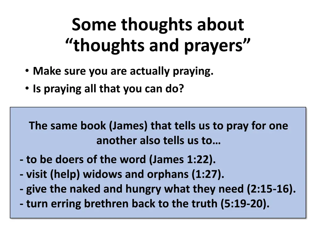 some thoughts about thoughts and prayers 1