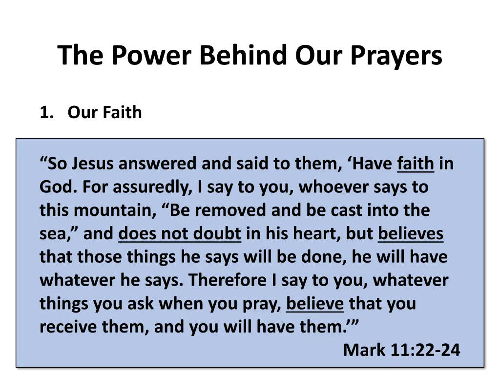 the power behind our prayers 2