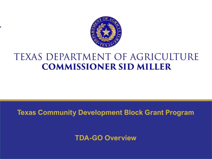 texas community development block grant program