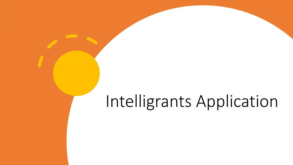 intelligrants application
