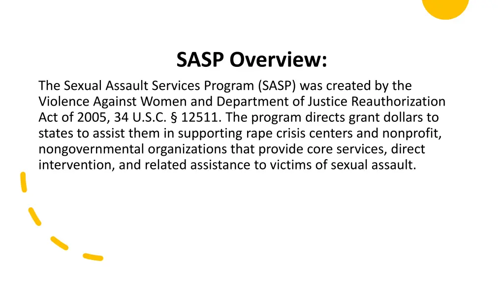 sasp overview
