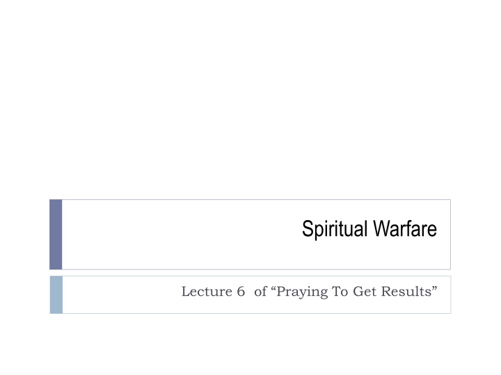 spiritual warfare