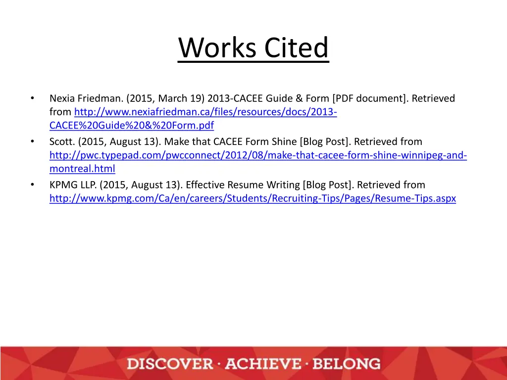 works cited