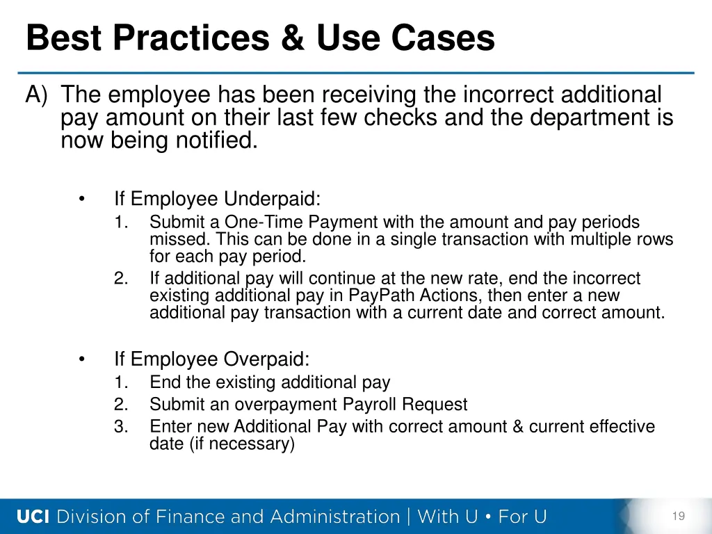 best practices use cases