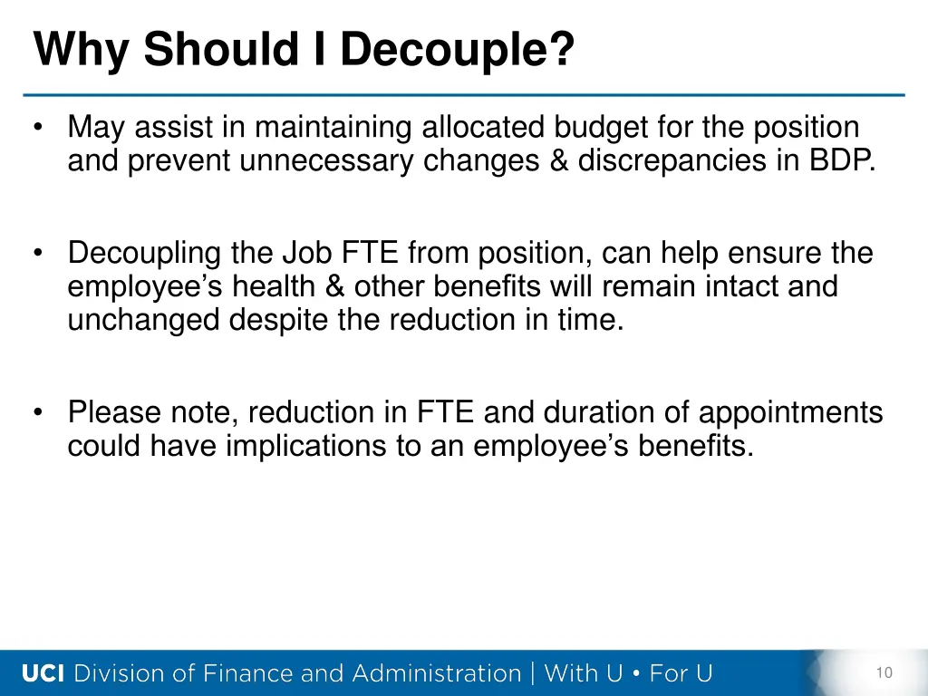 why should i decouple