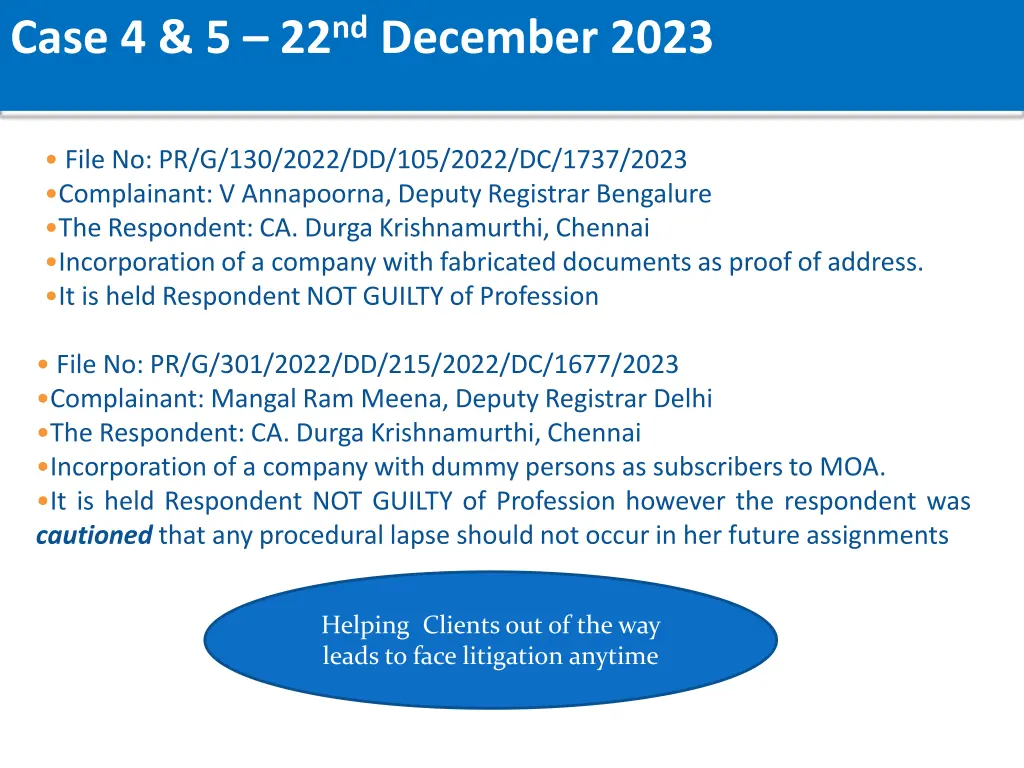 case 4 5 22 nd december 2023