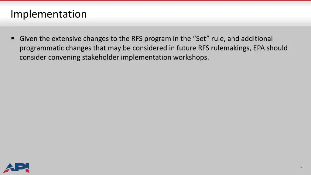 implementation