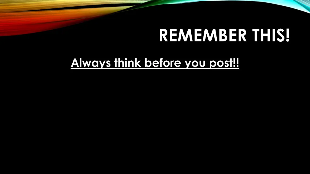 remember this