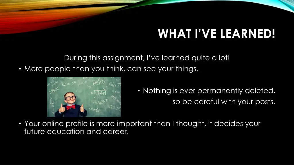 what i ve learned 4