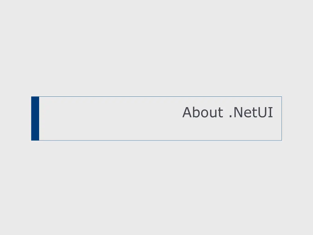 about netui