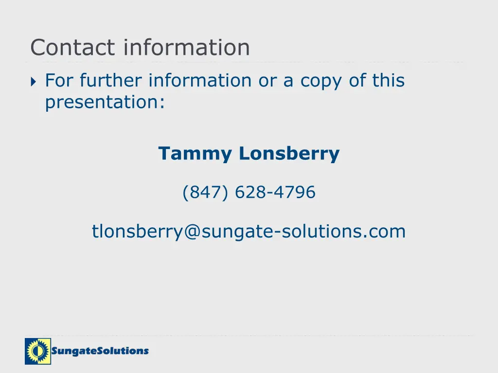 contact information