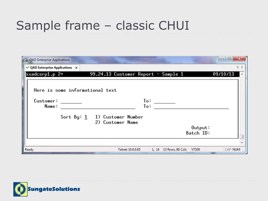 sample frame classic chui