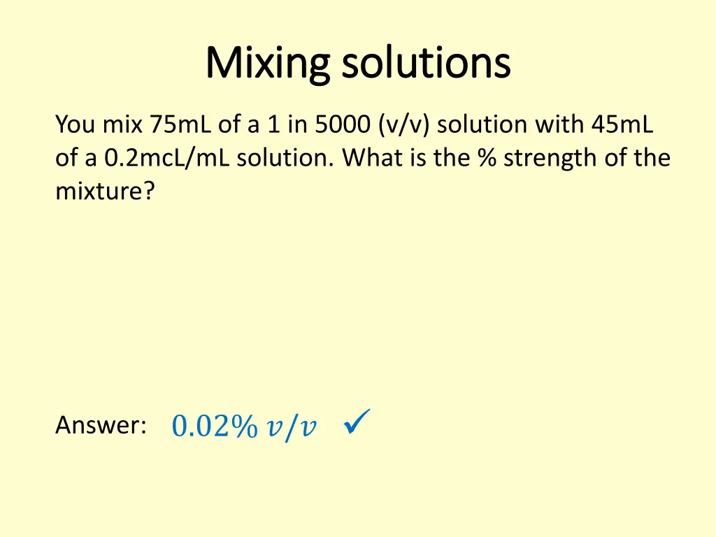 mixing solutions mixing solutions 3