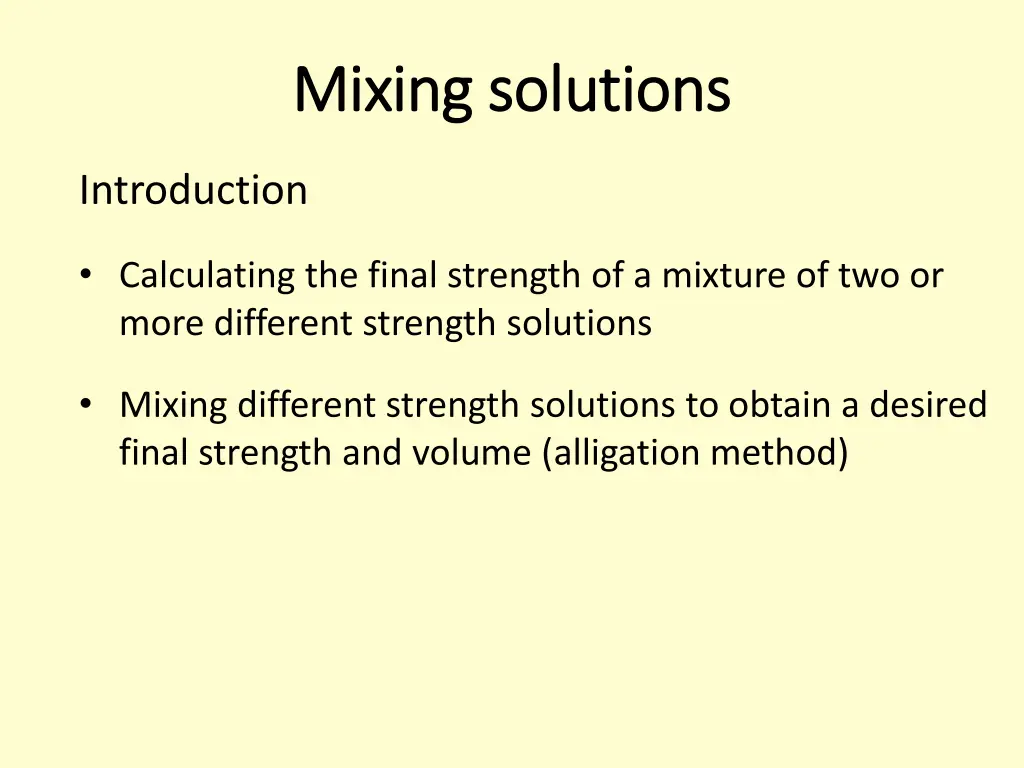 mixing solutions mixing solutions 4
