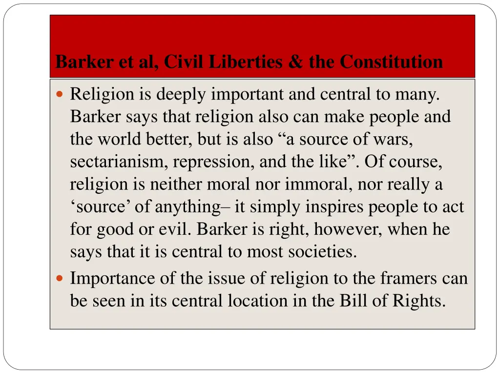 barker et al civil liberties the constitution