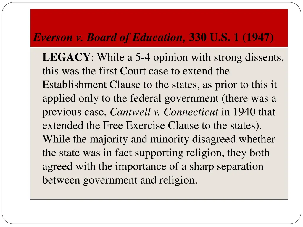 everson v board of education 330 u s 1 1947 10