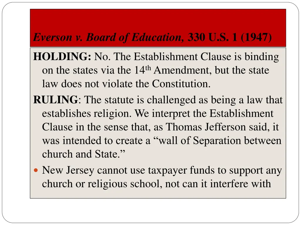 everson v board of education 330 u s 1 1947 3