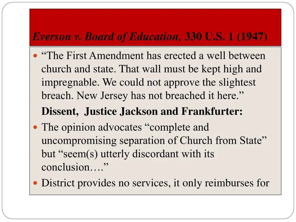 everson v board of education 330 u s 1 1947 6