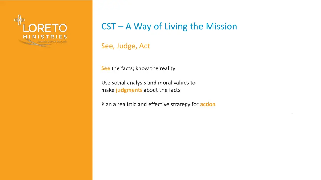 cst a way of living the mission