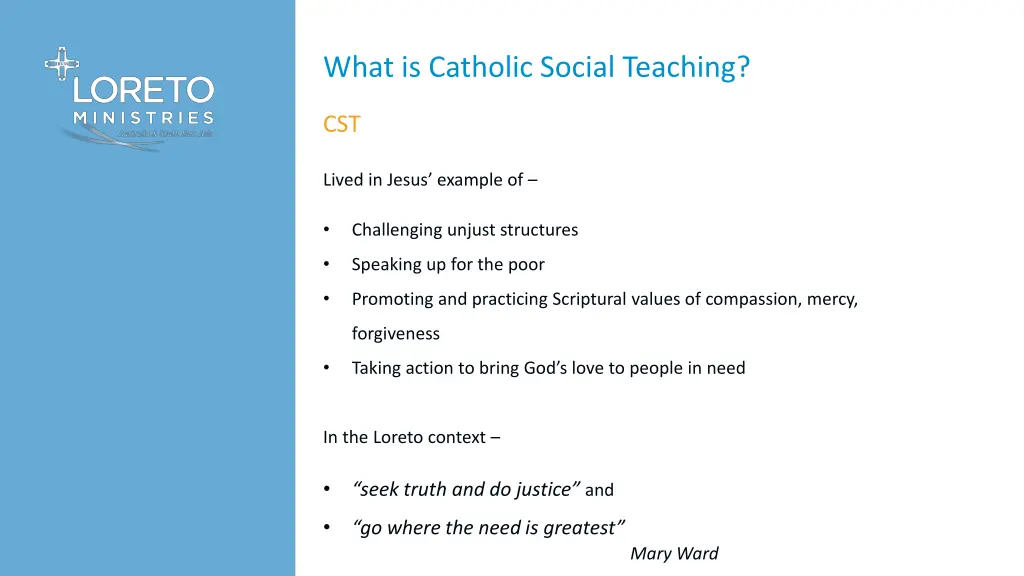 what is catholic social teaching 3