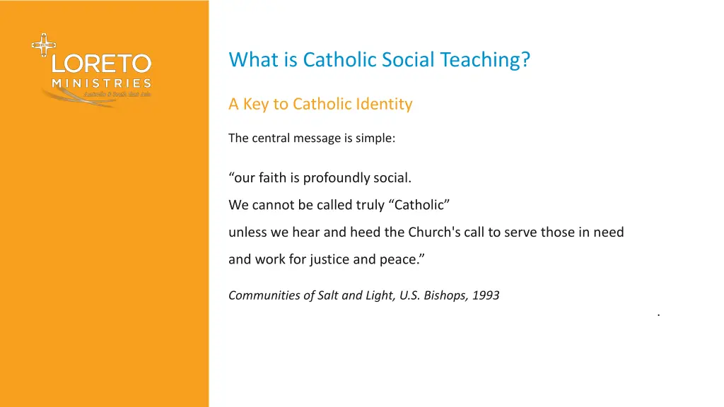 what is catholic social teaching 4