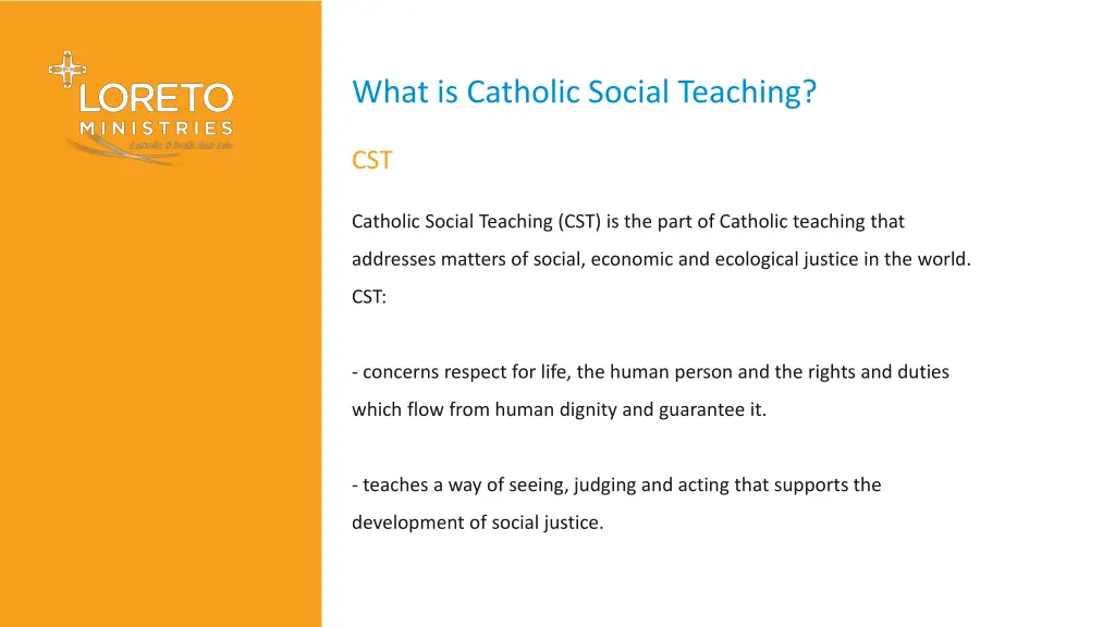 what is catholic social teaching