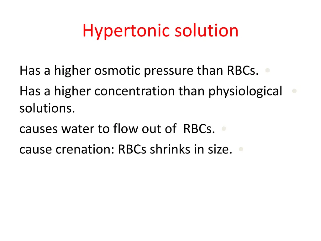 hypertonic solution