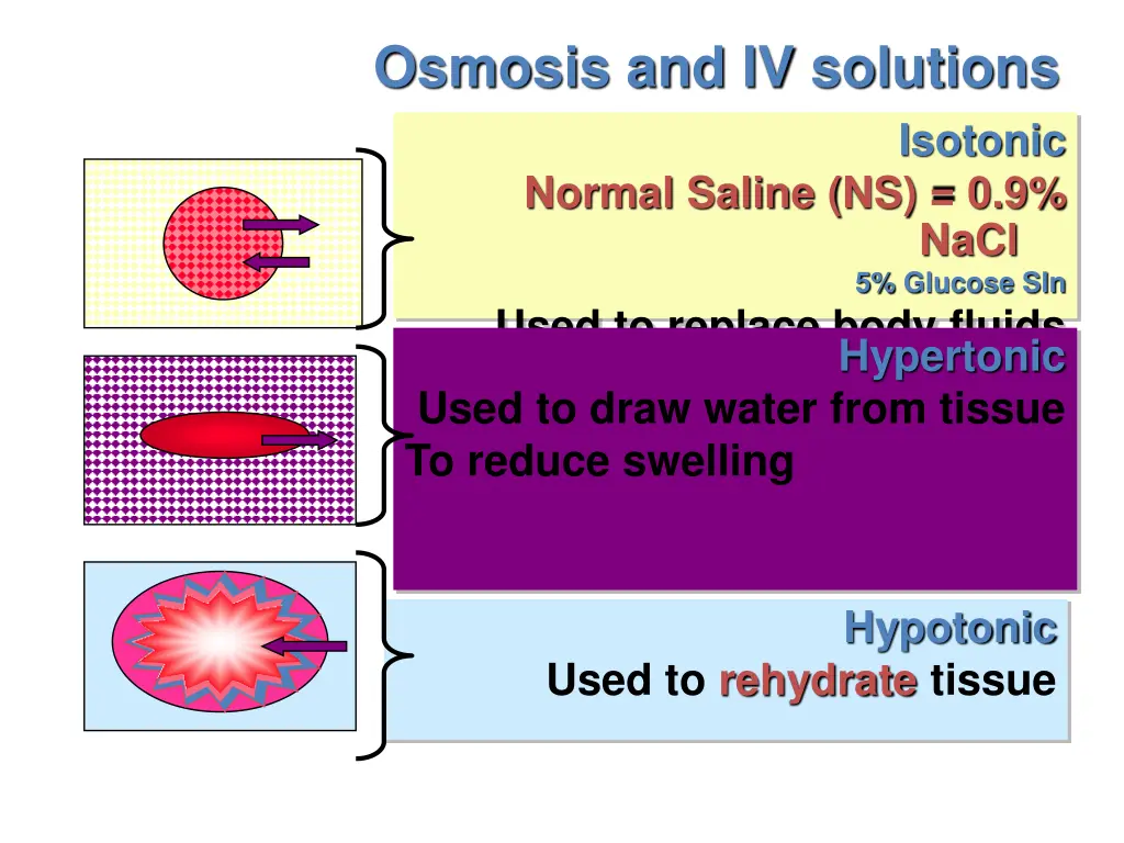 osmosis and iv solutions