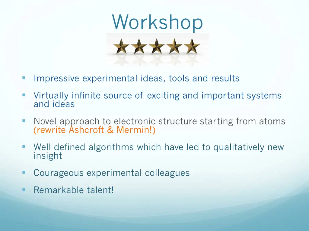 workshop