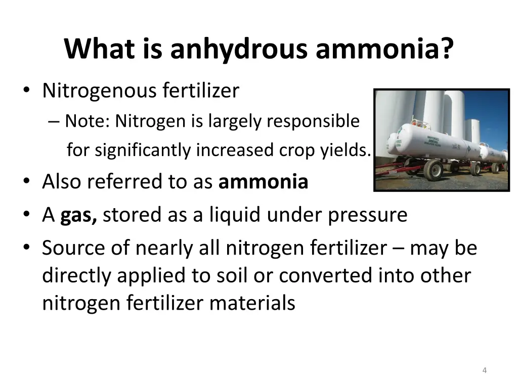 what is anhydrous ammonia nitrogenous fertilizer