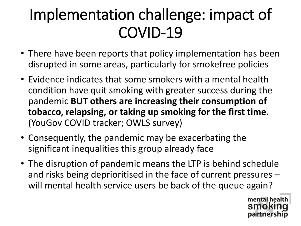 implementation challenge impact of implementation