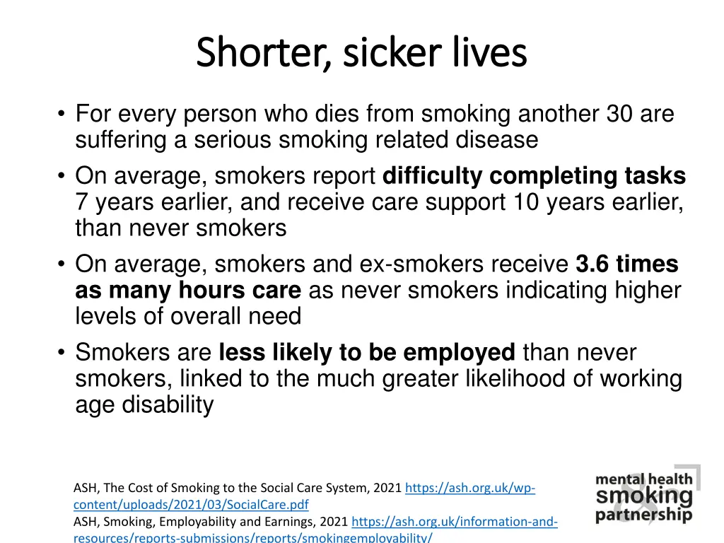 shorter sicker lives shorter sicker lives