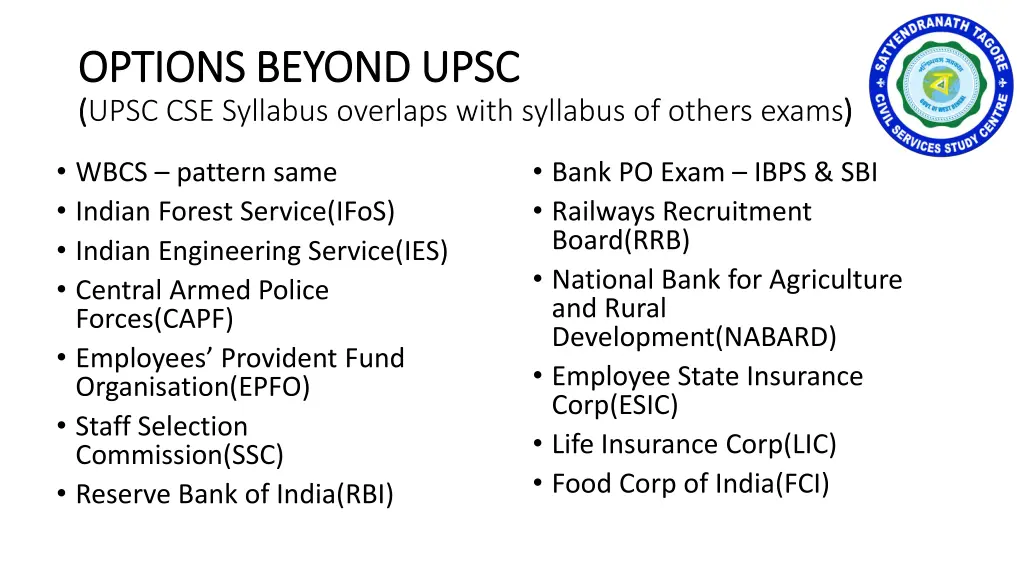 options beyond upsc options beyond upsc upsc