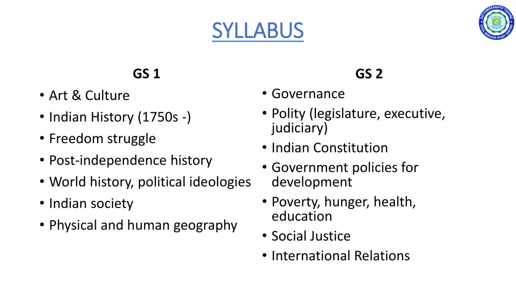syllabus syllabus