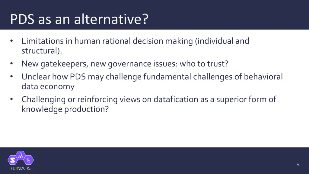 pds as an alternative 1