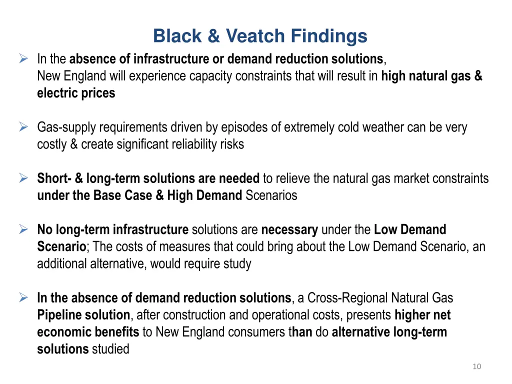 black veatch findings