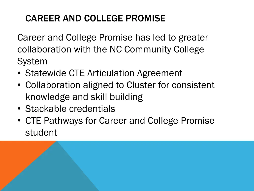 career and college promise