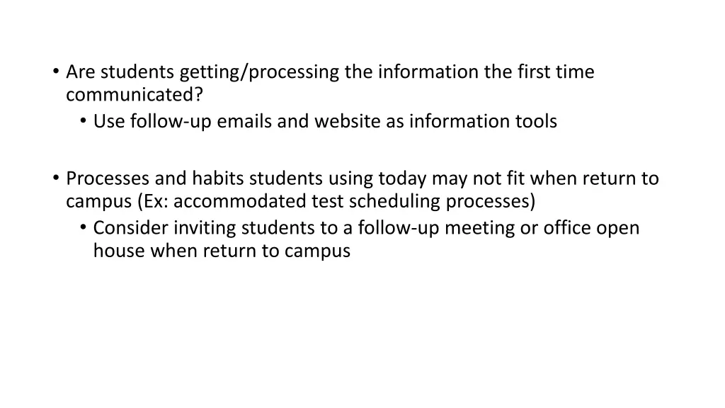 are students getting processing the information