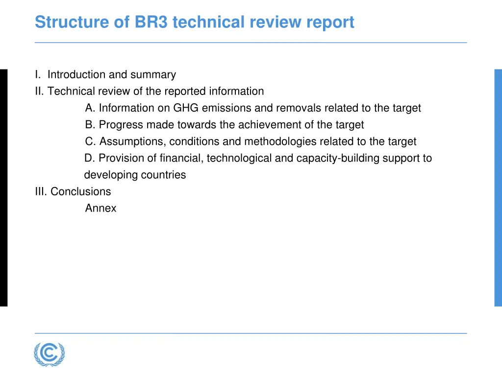 structure of br3 technical review report