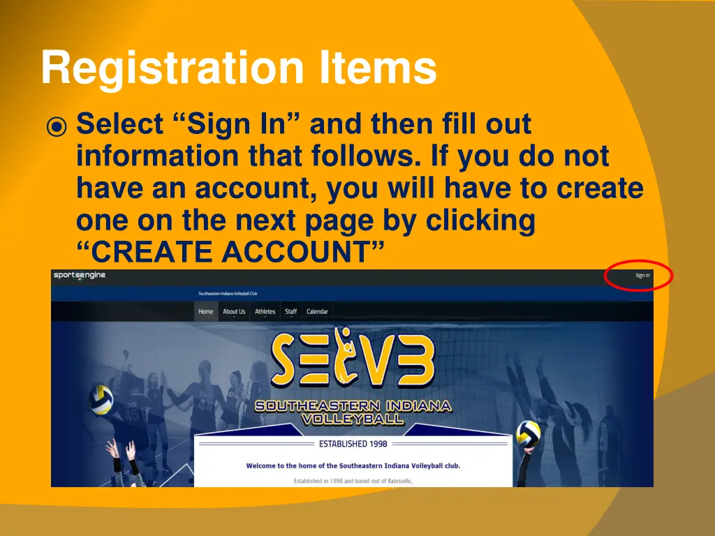 registration items