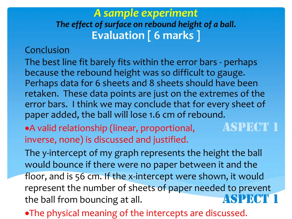 a sample experiment the effect of surface 9