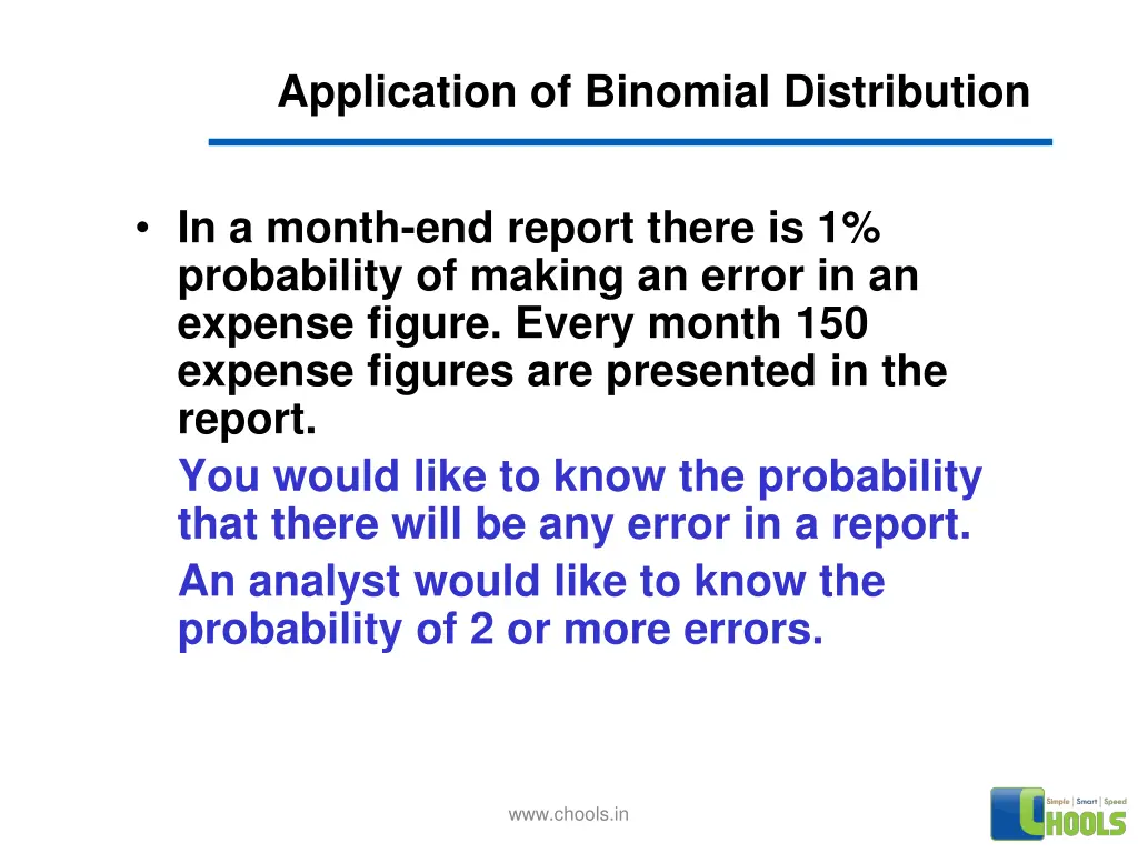 application of binomial distribution