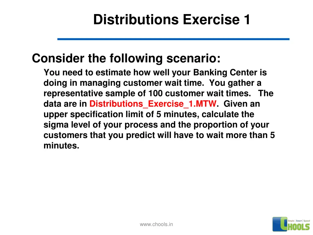 distributions exercise 1