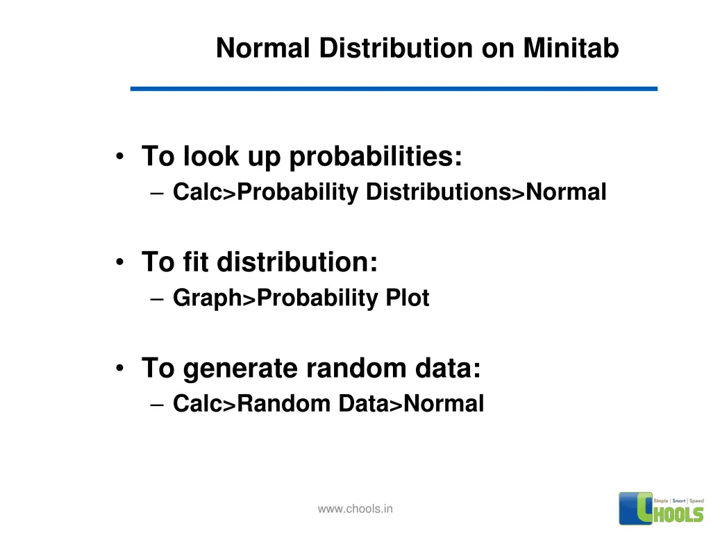 normal distribution on minitab