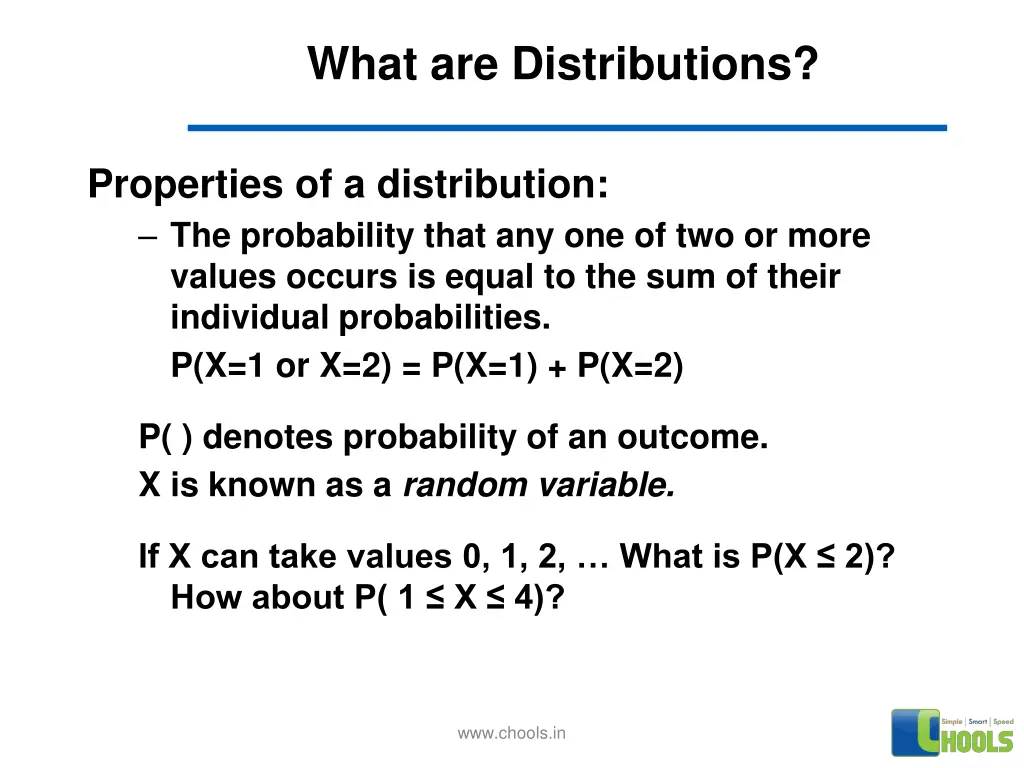 what are distributions 1