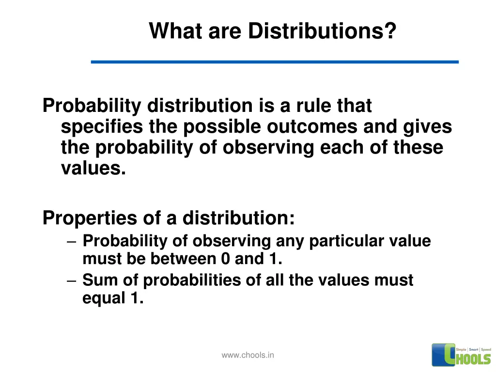 what are distributions