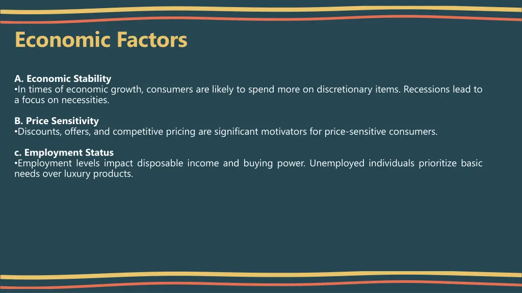 economic factors